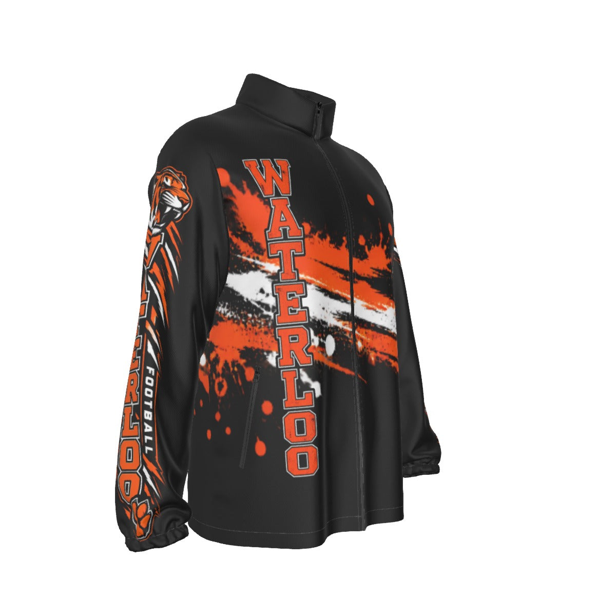 Waterloo Tigers Football Zip-Up Windproof Jacket