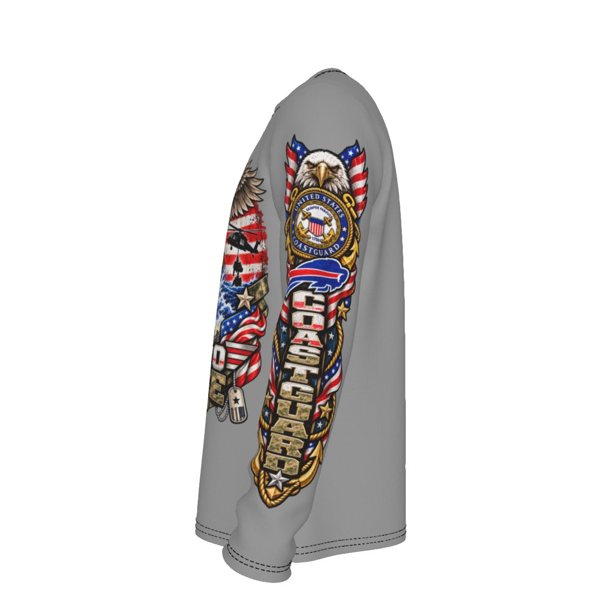 Bills-Themed Salute to Service Long Sleeve T-Shirt – U.S. Coast Guard