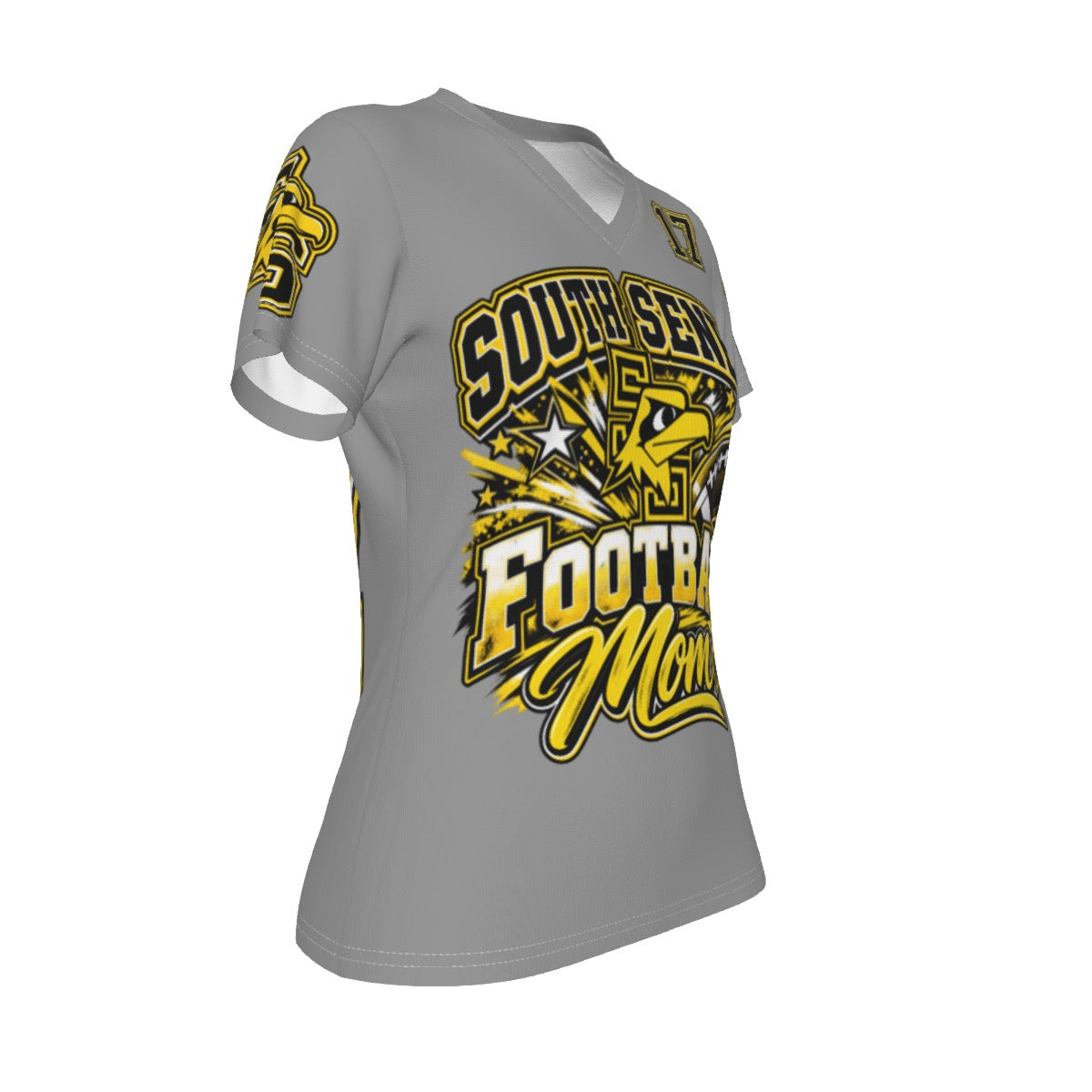 South Seneca Football Mom V-Neck Shirt