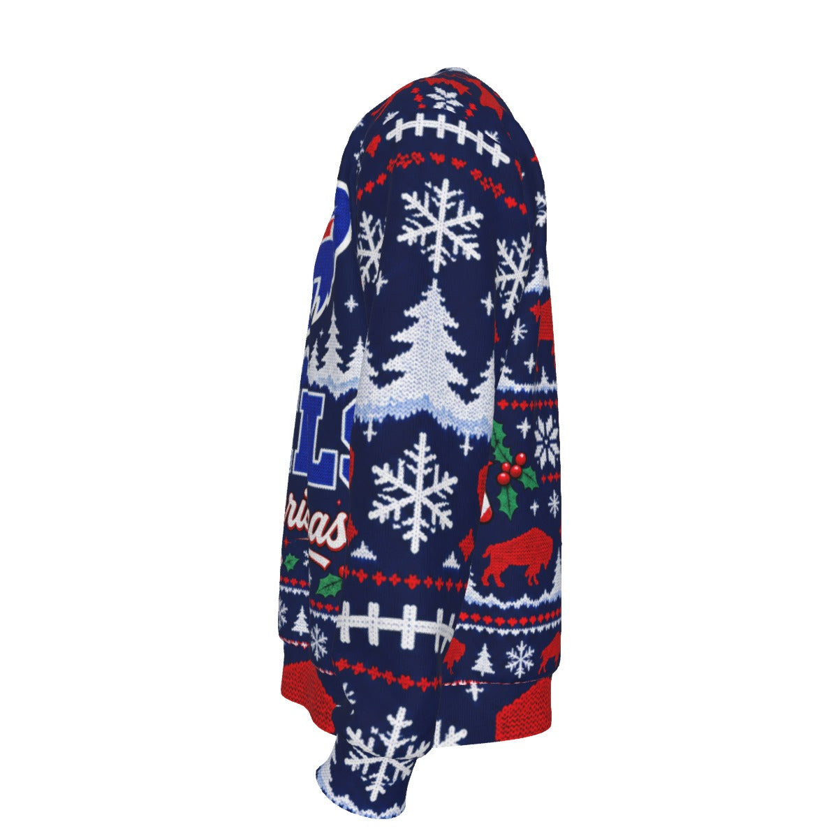 Bills Mafia-Inspired Men's Ugly Christmas Sweater