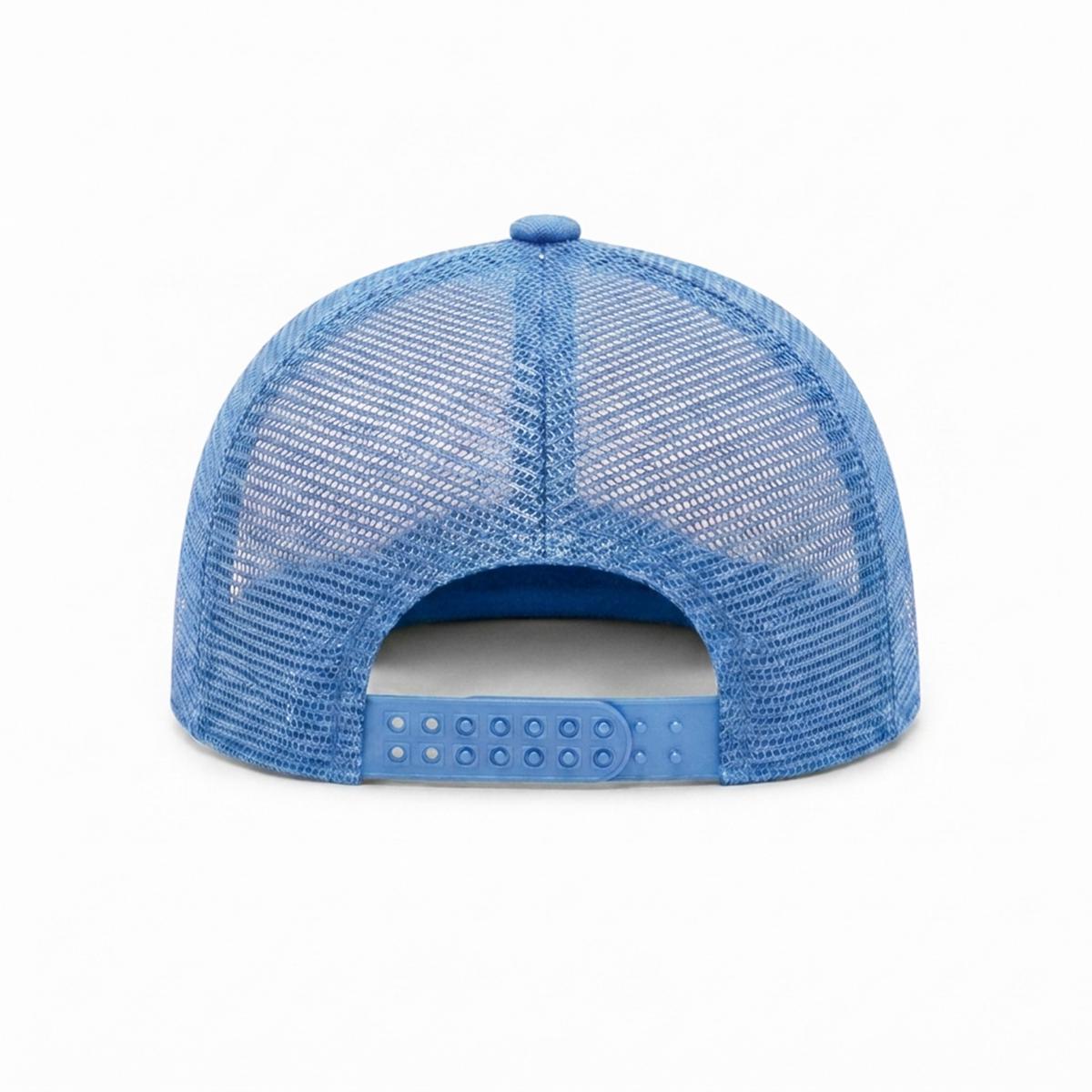 Midlakes Football Embroidery Flat-Brim Mesh Cap